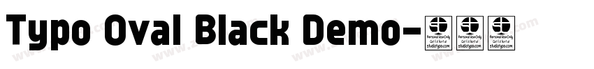 Typo Oval Black Demo字体转换